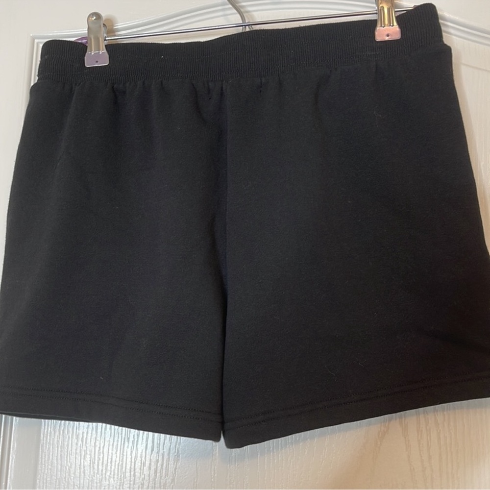 True Religion High Rise Sweat Shorts Black Medium - Picture 7 of 16